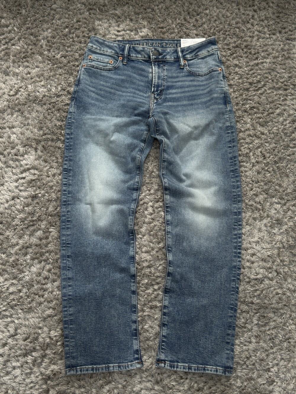 American Eagle AirFlex Original Straight Jeans Men’s Medium Wash Size 30X30 NWT